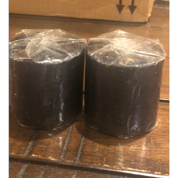 NWT TAG Black Sparkly Glitter Votive Candles Halloween Set of 4 - Picture 8 of 11